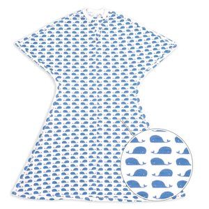 Blue Whales Zipadee-Zip Size Small